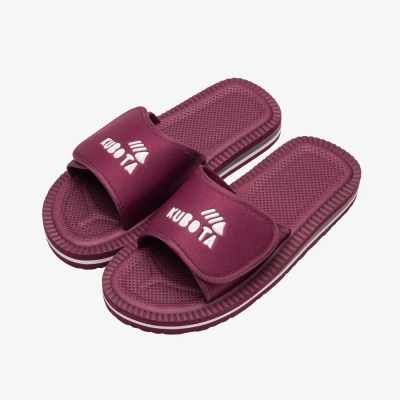 Kubota Klapki Rzep bordowe