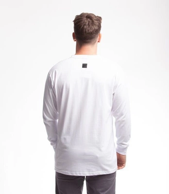 Smoke Story SIMPLE LOGO Longsleeve Biały