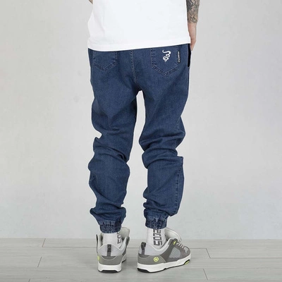 Spodnie Grube Lolo Dymek Back Haft light jeans