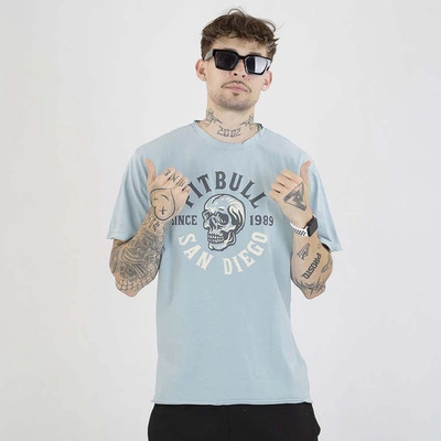 Koszulka Pit Bull Skull Logo niebieska