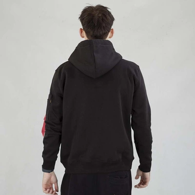 Bluza Alpha Industries Hoodie Camo TPU 146337 czarna