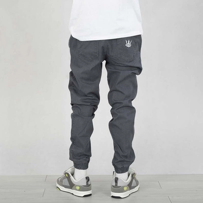 Spodnie Jogger Jigga Wear Crown ciemno szare