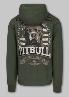 Bluza Pit Bull Zip Hoodie Troublemaker ciemna zielona