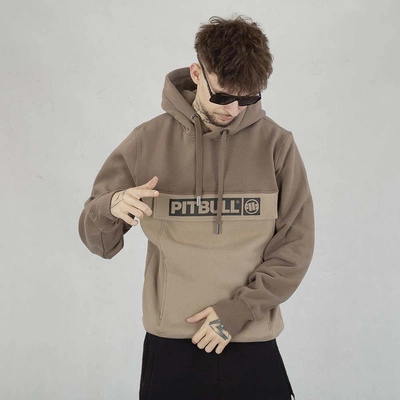Bluza Pit Bull Hoodie Two-Color Hilltop brązowo beżowa