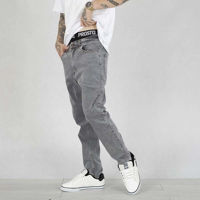 Spodnie Tapered Prosto Gotik gray jeans