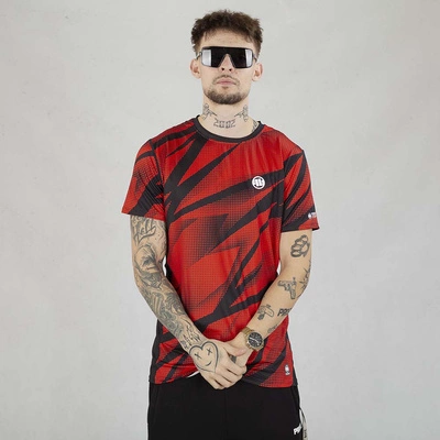 Koszulka Sportowa Pit Bull Mesh Performance Pro plus Dot Camo II czerwony