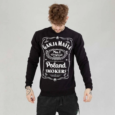 Bluza Crewneck Ganja Mafia Heavy Smokers czarna