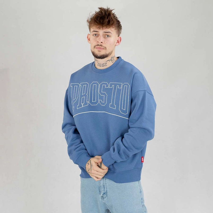 Bluza Prosto Crewneck Teents niebieska