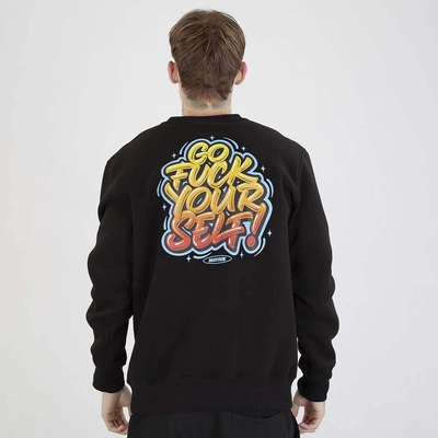 Bluza Motive Crewneck Self czarna żółta