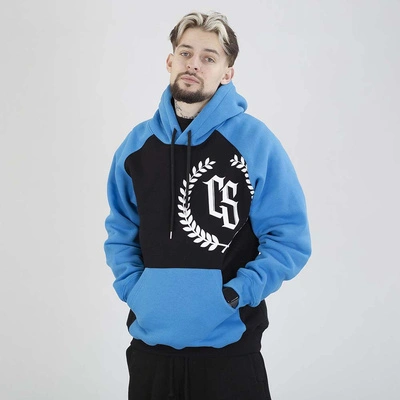 Bluza Hoodie Ciemna Strefa CS Reglan czarna niebieska