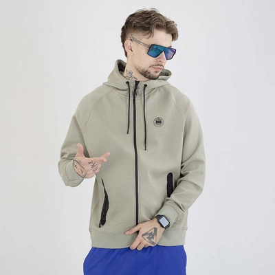 Bluza Pit Bull Hoodie Zip Dogwood szarozielona