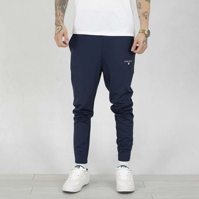 Spodnie dresowe SikSilk Essentials Poly Joggers SS- 26419 granatowe