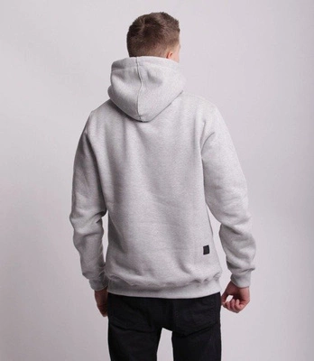 Smoke Story HOLOGRAM Bluza z Kapturem Jasny Szary