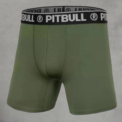 Pit Bull Bokserki 3 Pack Sport Mikrofibra oliwkowe grafitowe czarne