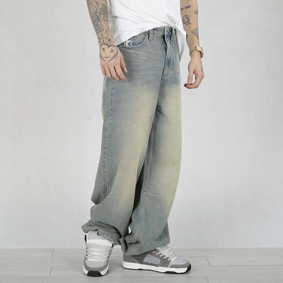 Spodnie Karl Kani Og Denim Baggy 60080016 niebiesko piaskowe