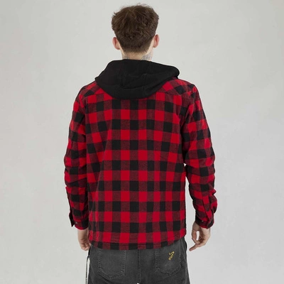 Koszula Pit Bull Mitchell Z Kapturem Pioneer czerwono czarna