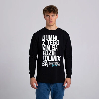 El Polako DUMNI INTERNATIONAL Longsleeve Czarny