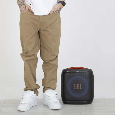 Spodnie Mass Pants Box Relax Fit beżowe