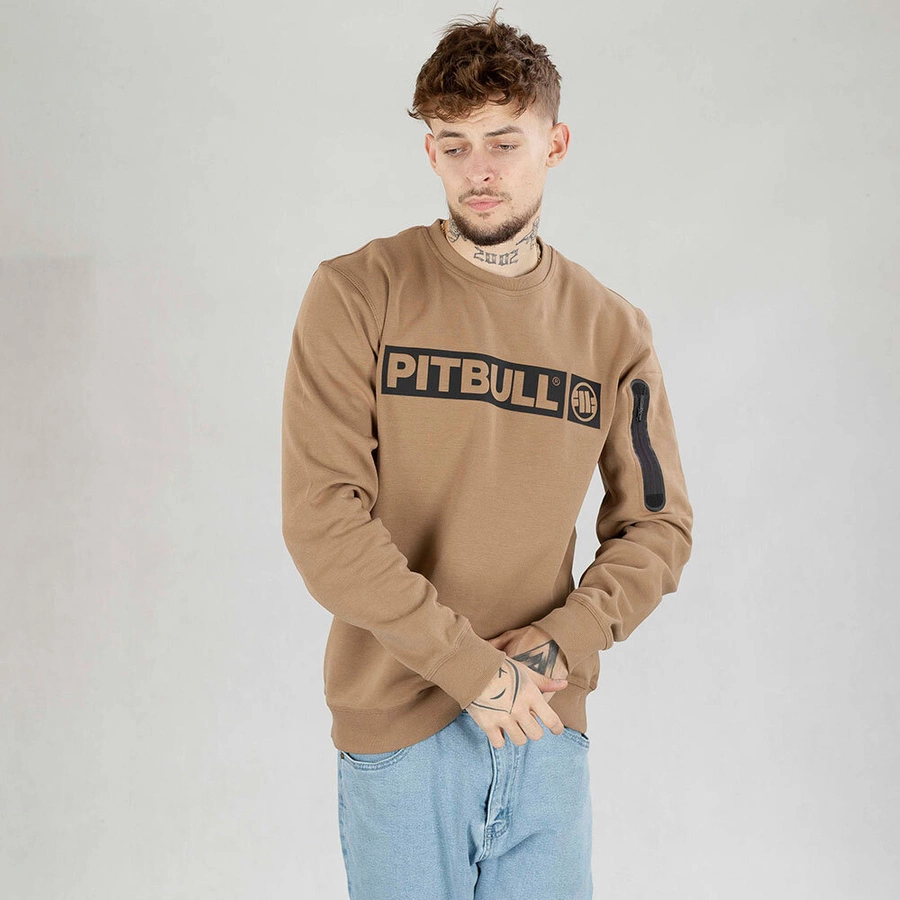 Bluza Pit Bull Crewneck Beyer brązowa