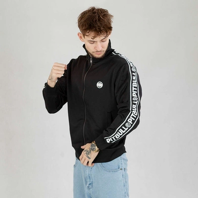 Bluza Pit Bull Crewneck Zip Tape Logo czarna