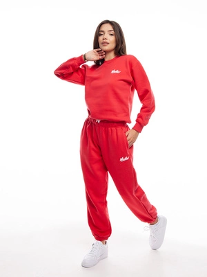 Bluza Nice View Brand Cewneck Small czerwona