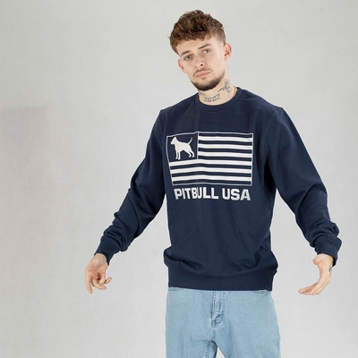 Bluza Pit Bull Crewneck Terry Pitbull USA granatowa