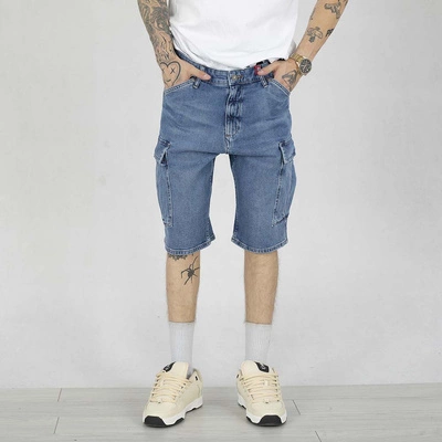 Krótkie Spodenki Pit Bull Deerhorn Cargo Jeans Classic Wash