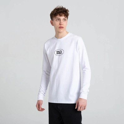Longsleeve Smoke Story Oval Frame Basic Logo Biały