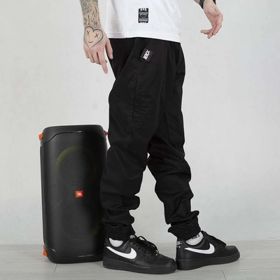 Spodnie Jogger Stoprocent Classic Black Tag Haftbark czarne