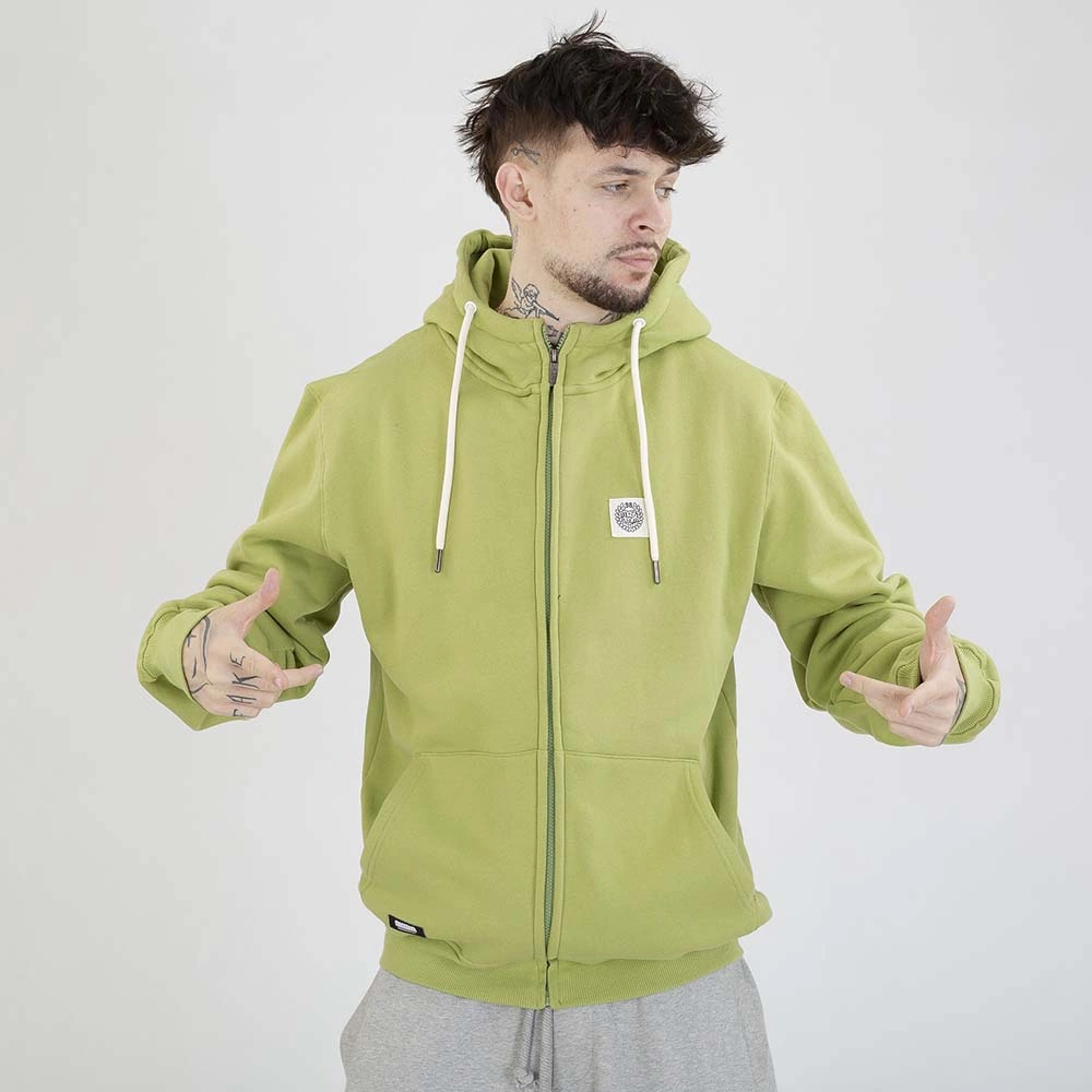 Bluza Hoodie Mass ZIP Patch oliwkowa