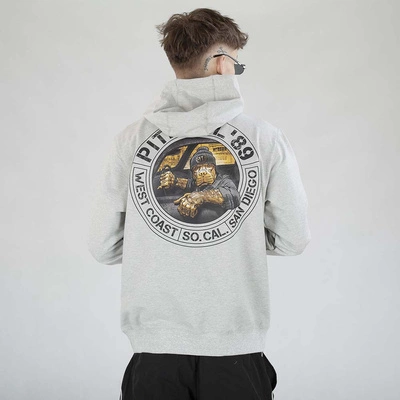 Bluza Pit Bull Hoodie Zip Driving szara