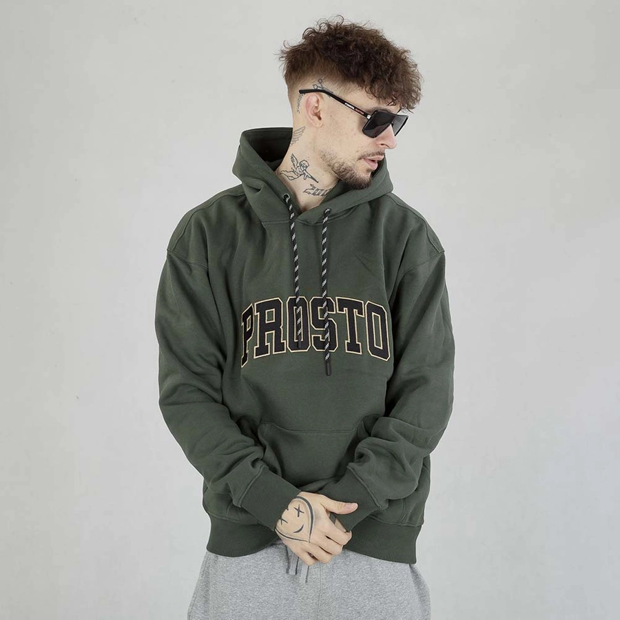 Bluza Prosto Hoodie College99 ciemno zielona