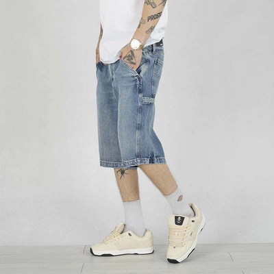 Krótkie Spodenki Pit Bull Carpenter Jeans Blue Denim