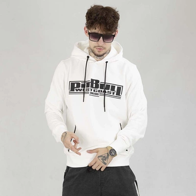 Bluza Pit Bull Hoodie Terry Classic Boxing biała