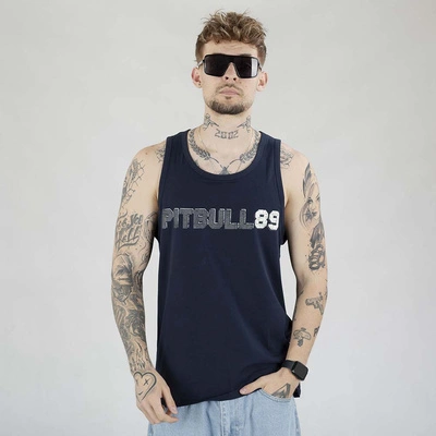 Tank Top Pit Bull Slim Fit Dog 89 ciemny granatowy