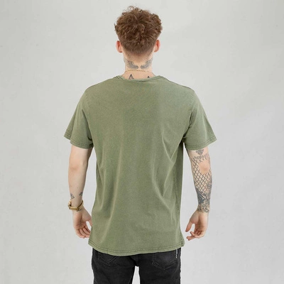 Koszulka Pit Bull Denim Washed Brand oliwkowa