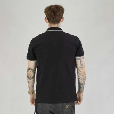 Koszulka Polo Pit Bull Regular Pique Stripes czarna