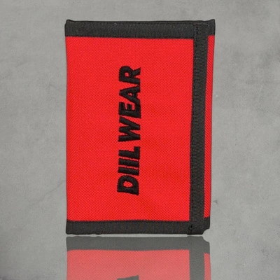 Portfel materiałowy Diil Wear czerwony