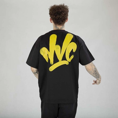 Koszulka Nice View Brand Big Back czarno żółta