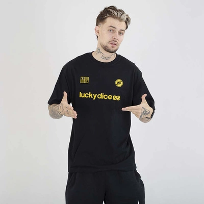 Koszulka Lucky Dice Baggy Lucky Dice Represent czarna żółta