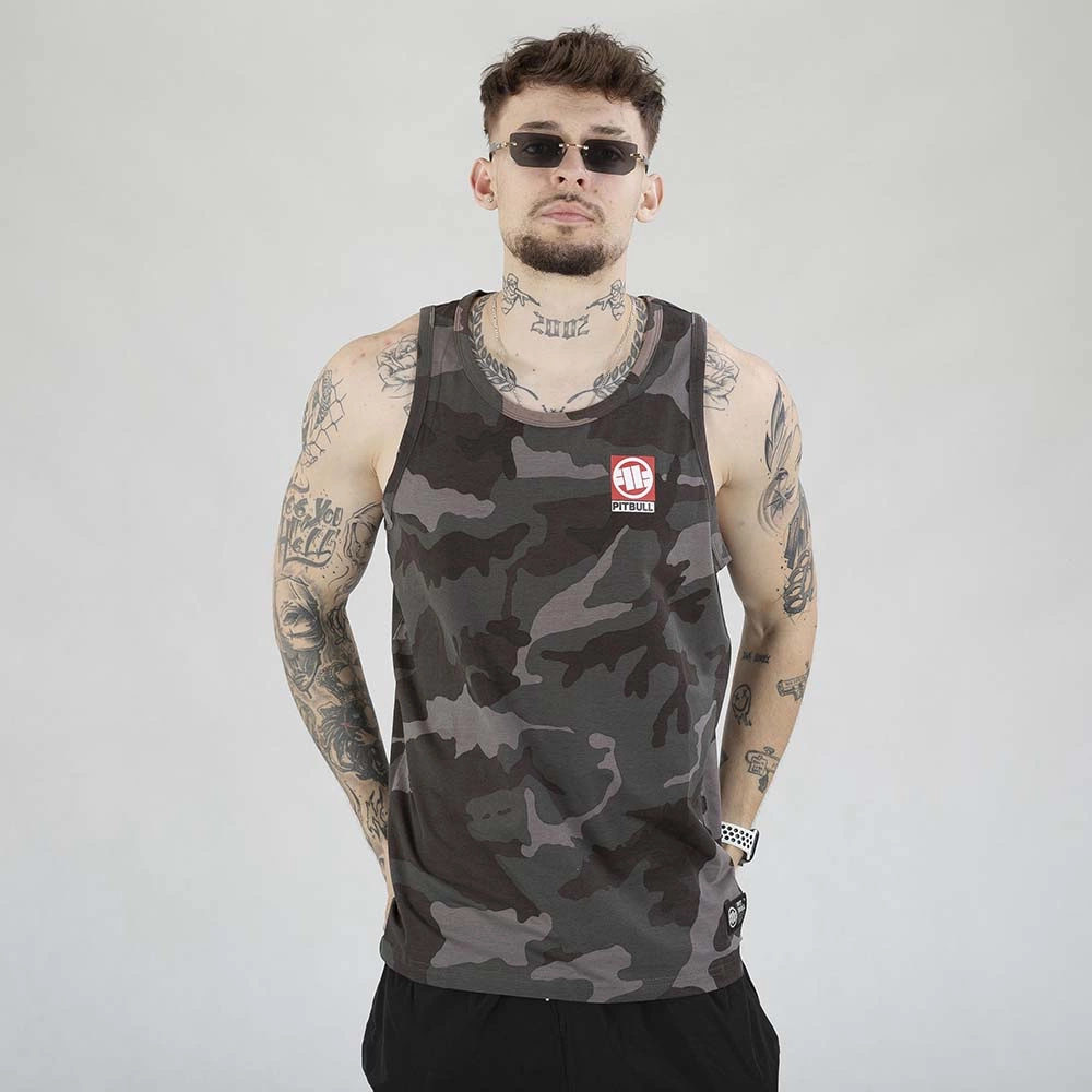 Tank Top Pit Bull Small Hilltop czarne moro