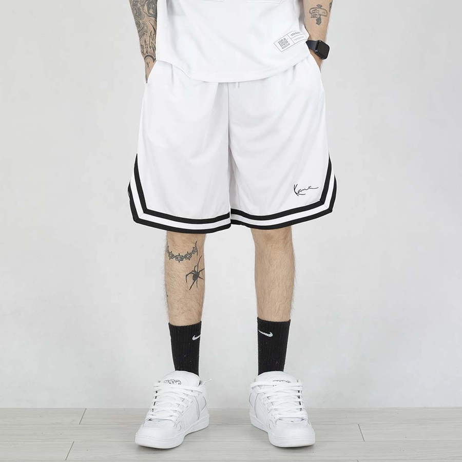 Krótkie Spodenki Karl Kani Signature Mesh 6014433 białe