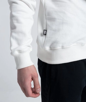 Smoke Story RAGLAN STRAIGHT Bluza bez kaptura Biały Śmietankowy