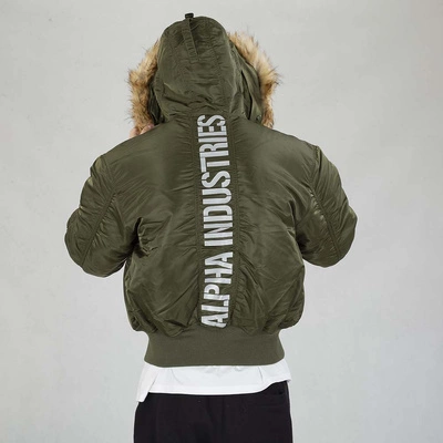 Kurtka Alpha Industries 45P Hooded Custom 113145 ciemno zielona