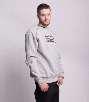 Smoke Story REGLAN PIERCE Bluza bez kaptura Jasny Szary