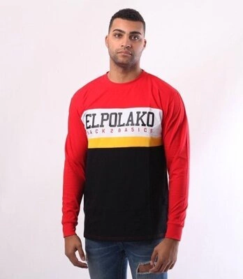 El Polako-School Longsleeve Czerwony