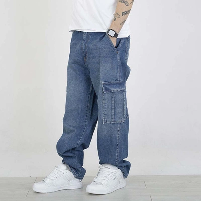 Spodnie Baggy I8 Denim BAG103 niebieskie