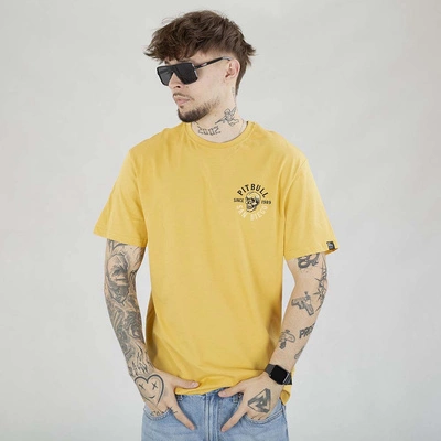 Koszulka Pit Bull Skull Surf żółta