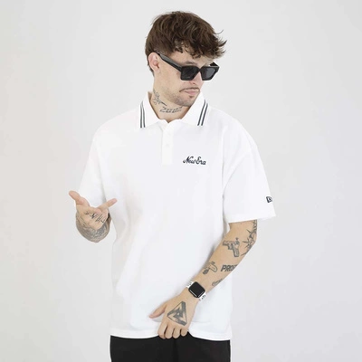 T-shirt Polo New Era Ne Drop Shoulder 60667815 biały