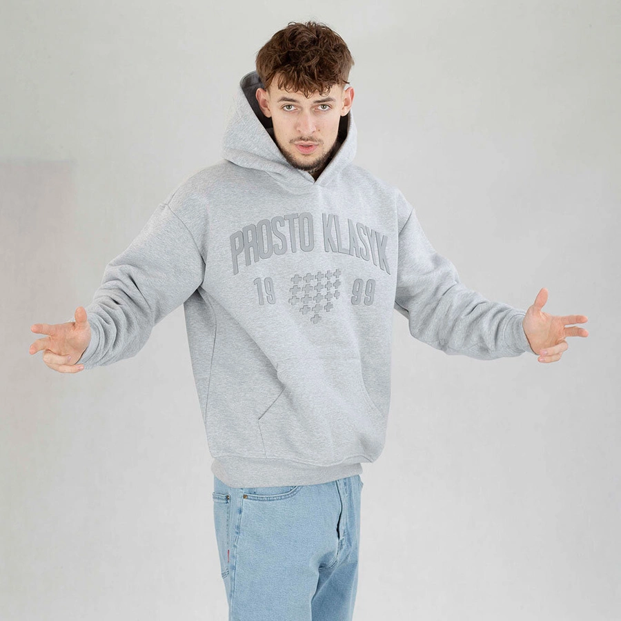 Bluza Prosto Hoodie Yoffa szara